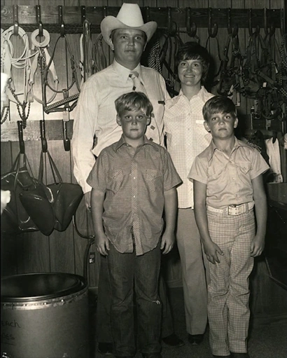 Eddins Family From Left Top: Mickey & Linda Eddins From Left Bottom: David & Paul Eddins