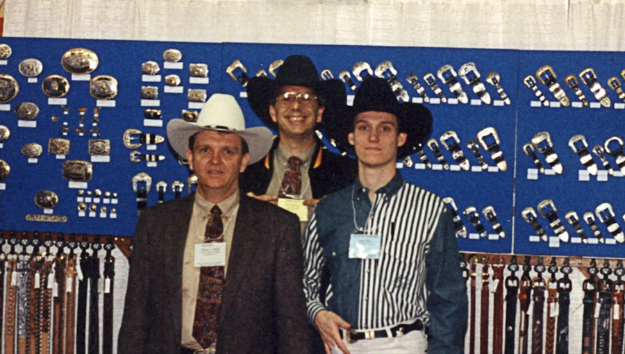 From Left: Mickey Eddins, Sales Representative, and John Eddins at Denver Market.